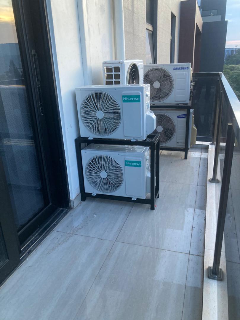MIKA outdoor AC units on building wall
